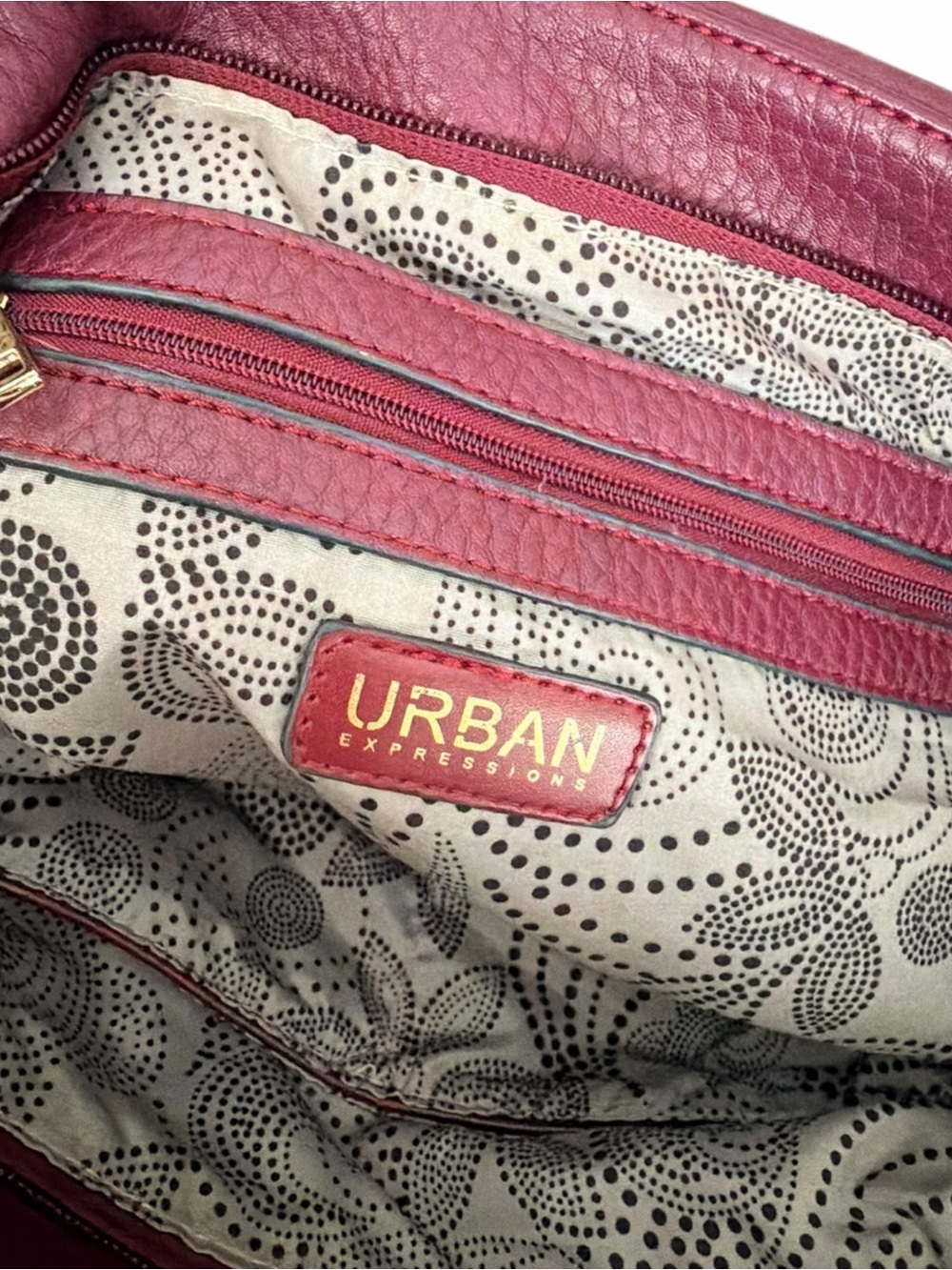Urban Expressions Vegan Pebbled Wine Tote - Picture 6 of 6